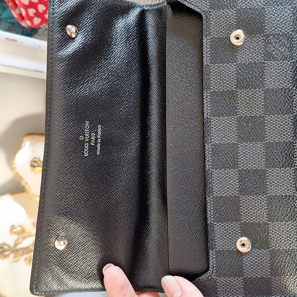 Louis Vuitton Damier Graphite Portefeuille Wallet Long